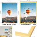 JCJMY 14x19 Picture Frame Gold for Poster Photo Picture, Horizontal and Vertical Formats for Wall Hanging, 14 x 19 Wall Gallery Poster Photo Frame with Shatter Resistant Plexiglass,Gold