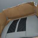 Tomatoman Car Seat Covers Full Set,Universal Automotive Leather Vehicle Cushion Full Coverage Protectors Fit for Most Sedans SUV Pick-up Truck(Full Set/Black-Grey)