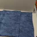 decorUhome Spring Corduroy Navy Blue Throw Pillow Covers 18x18 Set of 2 Decorative Soft Boho Farmhouse Couch Pillow Covers for Living Room Bed Sofa Broadside Striped Pillow Cases