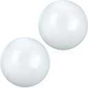 2 Pcs 12 Inch Solid Beach Balls Inflatable Beach Balls Bulk Large Blow up Pool Game Toys for for Summer Beach (white)