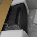 RealSmart Electric Fireplace Heater, Freestanding Stove Heater with 3D Realistic Flame Effect, Fireplace Stove Overheat Safety Protection for Indoor Use Bedroom,750W 1500W Retro Black