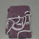 Bathrobes Wearable Quick-Dry Shower Wrap for Women Soft Absorbent Towel Dress with Pocket Adjustable Spa Bathrobe Travel-Friendly Bath Wrap (Purple)