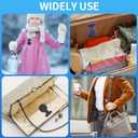 5 x Waterproof Holder Compatible with AirTag for Kids (2 Pack), Hidden Case with Pin, GPS Tracker Clip Compatible with Apple Air Tag, Suitable for Toddlers, Children, Elderly, Clothing, Backpack, Luggage (Black/Navy Blue)