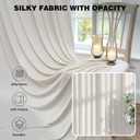 50ftx12ft Beige Backdrop Curtains for Parties, Wrinkle Free Polyester Beige Photo Backdrop Drapes 10 Panels 12 ft Long Back Drop Cloth for Wedding Birthday Photography Background