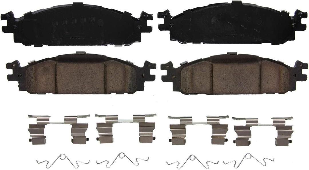 Wagner QS ZD1508 Disc Brake Pad Set, Chamfered Edges for Smooth, Quiet Stops, Fits 20112019 Ford Explorer