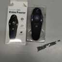 Presentation Clicker Wireless Presenter Remote USB Control Powerpoint PPT Clicker, Laser Pointer RF 2.4GHz Presenter Remote Google Slide Advancer Powerpoint Clicker for Computer/Laptop/Mac/Keynote