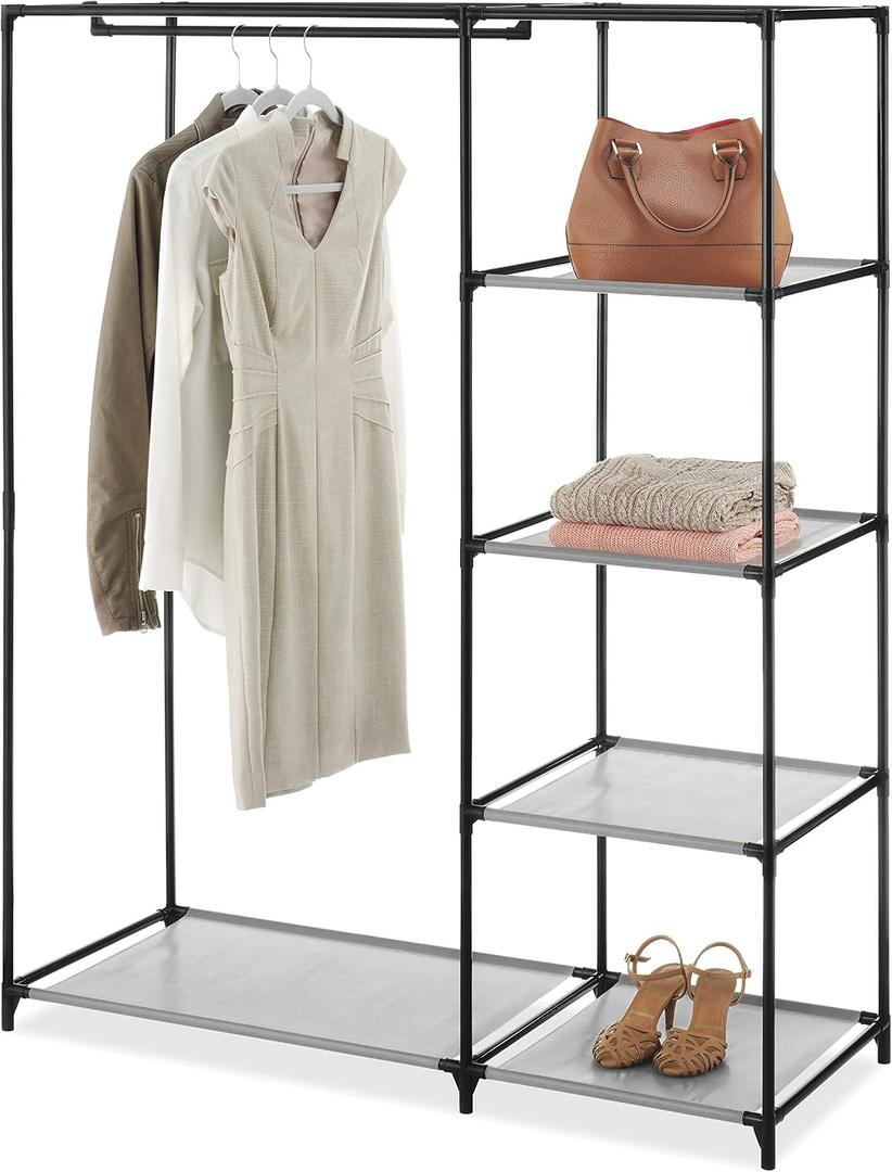 Whitmor Modern Industrial Freestanding Closet Organizer