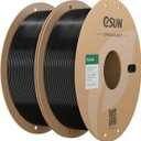 eSUN Black PLA Filament 1.75mm, 3D Printing PLA Lite Filament 1.75mm Dimensional Accuracy +/- 0.03mm, 2KG 3D Printer Filament, 1kg per Spool, Black 2 Pack