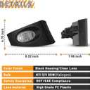 Fog Lights Lamps Assembly For 2006 2007 2008 Honda Fit Driver Passenger Replacement 1 Pair