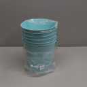 Small Metal Buckets with Handle, 6 Pack 4.3 Inch Colored Galvanized Bucket for Kids,Classroom, Crafts,and Party Favors (Green Blue, 4.3" Top)