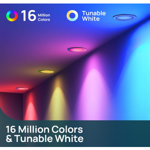 Linkind BR30 Smart Light Bulbs,1200LM Smart Flood Light Bulbs Compatible with AiDot App, Alexa, Google Home, E26 RGBTW Recessed Color Changing Bulbs, 2.4GHz WiFi Only, LED Light Bulbs 14W=85W, 6Pack