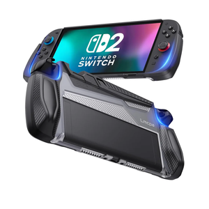 Dockable Case for Nintendo Switch 2 (2025)[7.9 inch] - TPU Grip Protective Cover for Switch New Gen 2025 Console & Joy-Con Controller Accessories - Black