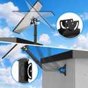 Gen 3 Starlink Mount, Adjustable Metal Starlink Standard Kit, Compatible with 4/4X/V3 Standard Dish with Pipe Adapter,Weatherproof,for Wall and Roof
