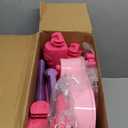 Toddler Vanity Magic Makeup Set Table & Chair Girl Toy Automatically Mirror with Music Light Pink Toys for 2 3 4 Year Old Girl Hair Salon Pretend Play Princess Dress Up Playset Valentine Gift age 3-5