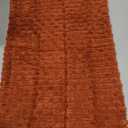 Kevin Textile Fall 12x20 Inch Pillow Cover 1 Pack Boho Decorative Soft Striped Corduroy Lumbar Farmhouse Solid Color Accent Rectangle Cushion Case for Living Room Couch Sofa Bed, Burnt Brick