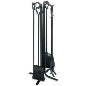 Pilgrim Home and Hearth 18003 Forged Fireplace Tool Set, 28" Tall, Matte Black