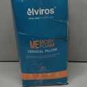 Elviros Cervical Neck Pillow for Neck Pain Relief, CPAP Pillow for Side, Back & Stomach Sleepers, Ergonomic Orthopedic Pillow for CPAP Users to Reduce Air Leaks and Mask Pressure, Dark Grey (Queen)