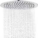 NearMoon Rain Shower Head, Ultra-Thin Design-Pressure Boosting, Awesome Some Experience, High Flow Stainless Steel Rainfall Head (12 Inch, Chrome Finish)