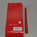 14 Pack Tall Red Taper Candles - 10 Inch Red Dripless, Unscented Dinner Candle - Paraffin Wax with Cotton Wicks - 8 Hour Burn Time.