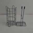 Toilet Paper Holder Stand Bathroom Toilet Paper Storage with Raised Base, Tissue Paper Roll Dispenser with Top Shelf (Black)
