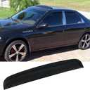 RN98 Universal Rain Snow Guard Sun Roof Wind Deflector,1pcs Tape-On Dark Smoke Auto Moonroof Window Visor Fit The Sunroof/Moonroof Which is Not Wider Than 36.8".