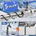 80FT3FT-200FT Pipe Heating Cable for Pipe Freeze Protection, Heat Cable for Water Pipes(Metal and Plastic), Pipe Heat Tape Keeps Water Flowing at -40F 5w/ft, 120V Plumbing fixture