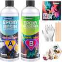 Epoxy Resin kit Anti-Yellowing Art Resin That,Table Top, Art Resin, Craft, Jewelry Casting, DIY, Tumblers & Wood, Food Safe, Heat & UV Resistant - 2 Part Resin Kit (32 Ounces)