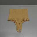 Pack of 2, LULEENEMO Thong Shapewear Tummy Control, High Waist Underwear Panties Super Comfort Womens Thong Underwear (Nude, Small)