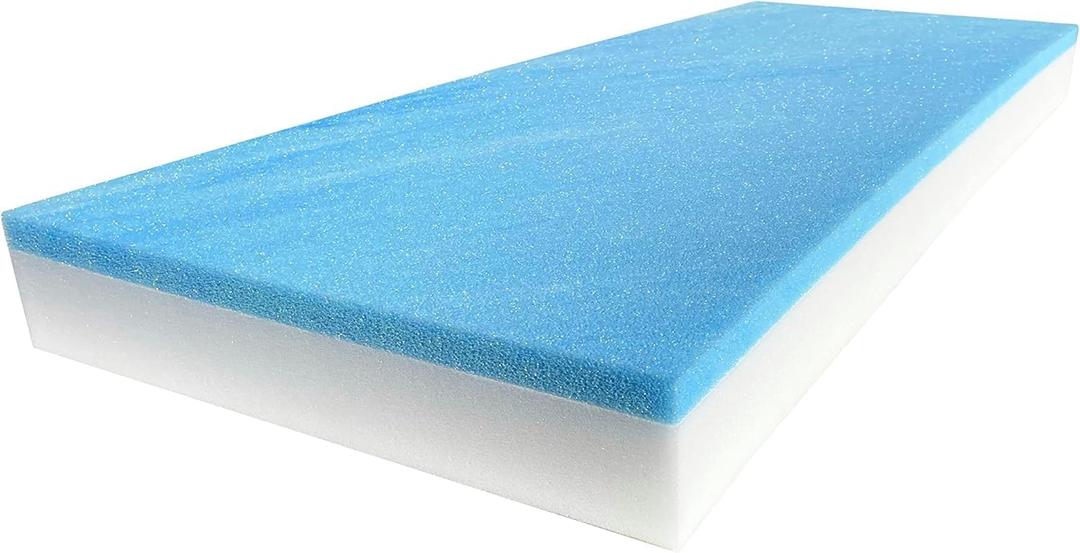 FoamRush Custom Cut-to-Size Foam - High & Medium Density Custom Upholstery Foam - Upholstery Foam Cushion, Polyurethane Foam Cushion Replacement for Chairs, Couches & DIY Projects for All Needs