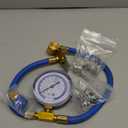 Refrigerator Freon Recharge Hose with Gauge Kit-A/C R134a R12 R22,Universal Retrofit Valve,with BPV31 Bullet Piercing Tap Valve,R134a Self-Sealing Adapter for Home/Car A/C Refrigerant System (5)