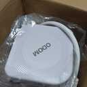 Power Strip Surge Protector, ODOM Power Strip Tower with 15W Fast Wireless Charger, 4 USB Ports + 6 Outlets + 6 Feet Retractable Extension Cord, Multiple Plug Charging Tower for Home Office Dorm