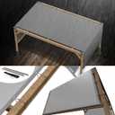 ShadeMart 12' x 16' Waterproof Pergola Grey Sun Shade Canopy Replacement Cover UPF50, Commercial Grade 260 GSM Cloth for Outdoor Patio, Include Stainless Steel Weighted Rods (We Make Custom Size)