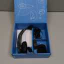 BlueParrott B350-XT Mono Bluetooth Wireless Headphones 96% Noise Canceling Over Head Trucker Headset with Mic, Adjustable Lightweight Headband, IP54-Rated Protection, 24 hrs. Talk Time, Black