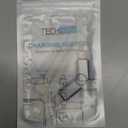 TechMatte Female USB-C to Male Lightning Adapter 2 Pack 2.2A Charging Data Transfer, Compatible with iPhone 14, 13, 12, 11 Xs iPad iPod AirPods, Not for Audio Headphones/OTG Firewire Anti-Lost, Grey