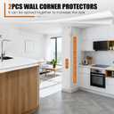 Magicheap 2 Pack Wall Corner Protector, 31.5in x 1.18in, Clear