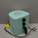 Elite Gourmet EAF-3218BL Personal 1.1Qt Compact Space Saving Electric Hot Air Fryer Oil-Less Healthy Cooker, Timer & Temperature Controls, PFOA Free, Mint