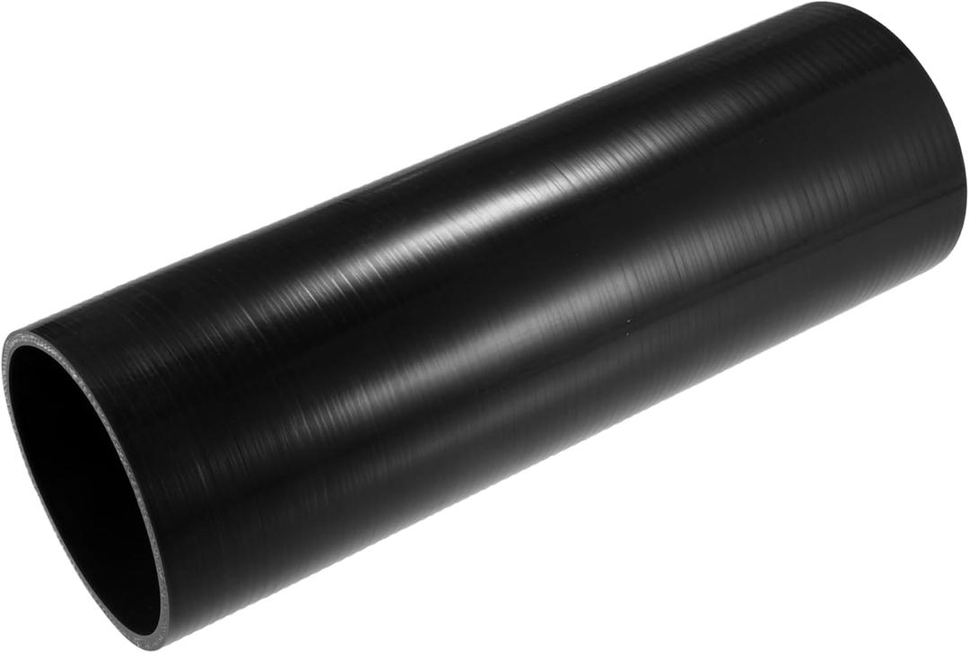 Car Straight Coupler Silicone Hose Front Universal Intake Reducer Intercooler Silicone Tube/Inner for Car/Durable 4-Ply 3.75" ID / 1 Pcs Black