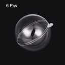 uxcell 6pcs 4-inch(100mm) Clear Plastic Ornaments Ball