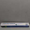 Corner Cable Concealer, 85-inch Cord Cover, Large Capacity Corner Duct, Paintable Cable Management Channel for Floor Baseboard, Ceiling, Wall - 5 X L 17in (White)