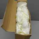 Zeyune 50pcs Artificial Peonies, 4inch White Silk Peony Flowers Heads for Decoration, Wedding, Party, Home Office