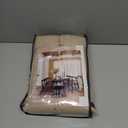 Greige 80 Inches Long Linen Curtains for Living Room Pinch Pleat Hooks for Living Room Back Tab Thick Linen Textured Pleated Drapes Light Filtering Tan Taupe Bedroom Window Curtains, 80 Inch Length (Grey Beige)