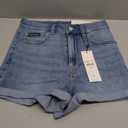 Calvin Klein Women's High Rise Denim Shorts (26W x 4L, Robins Egg)