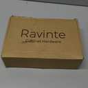Ravinte 25 Pack Solid 5 Inch Kitchen Square Cabinet Handles Brushed Nickel Pulls Drawer Pulls Kitchen Cabinet Hardware Handles (5" Hole Center)