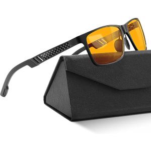 IBOANN Blue Light Glasses for Men - Lightweight Al-Mg Metal, Gaming Computer Blocking Glasses, Eye Protection Anti Eyestrain
