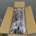 SNTD Dish Drying Rack - Extendable Dish Rack, Large Sink Drying Dish Drainer for Kitchen Counter, Stainless Steel Dish Strainer with Utensil Holder (Silver)