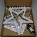 Outdoor Christmas Star String Lights, 320 LED 11.5 ft Waterfall Tree Lights with 8 Lighting Modes for Indoor/Outdoor Yard, Home, Festival, Party, Xmas, New Year Decor (Multicolored)