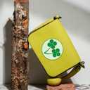 2PCS Cute Cartoon Bear Plush Headband and Badge Halloween Costume Accessories for Adult Cosplay Role-Playing (Green)