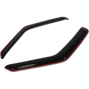 Auto Dynasty 2Pcs in-Channel Window Visor Rain Guard Compatible with 2007-2014 E150-E450 Super Duty, Rain Shields Vent Shade Wind Deflector, Acrylic