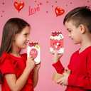 JNYVE Valentines Day Cards for Kids - 66 Pack Mason Jar Happy Valentines Cards - Funny Valentine Gifts for Classroom Boys Girls School Exchange Party Favors (Candy Not Included)