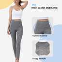 ALONG FIT High Waisted Leggings for Women with 3 Pockets, Tummy Control Yoga Pants for Workout Yoga Casual (S)